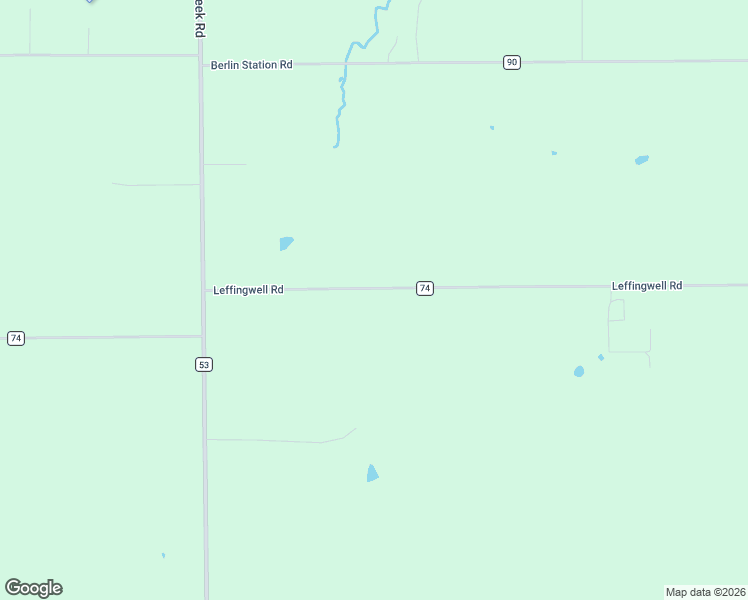 map of restaurants, bars, coffee shops, grocery stores, and more near 13113 Leffingwell Road in Berlin Center