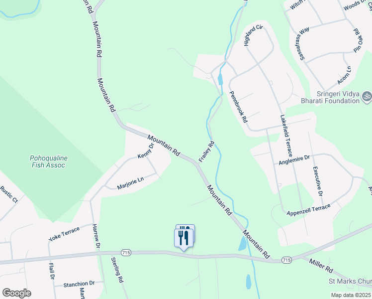 map of restaurants, bars, coffee shops, grocery stores, and more near 2016 Mountain Road in Stroudsburg