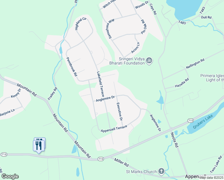 map of restaurants, bars, coffee shops, grocery stores, and more near 561 Executive Drive in Stroudsburg