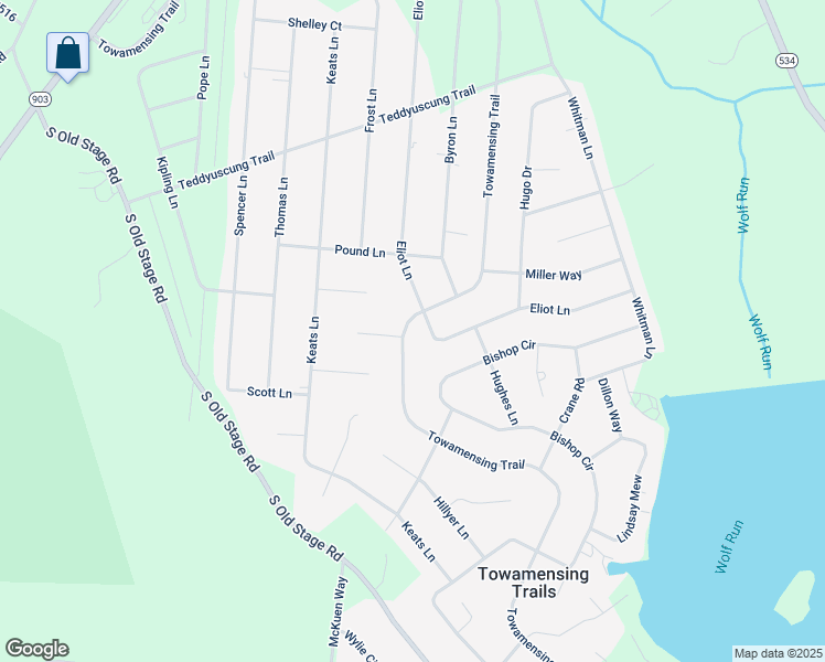 map of restaurants, bars, coffee shops, grocery stores, and more near 337 Towamensing Trail in Albrightsville