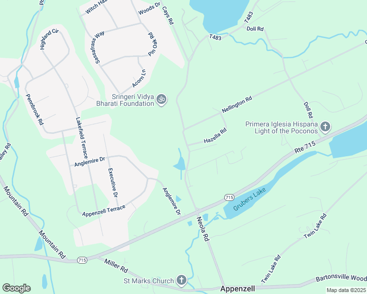 map of restaurants, bars, coffee shops, grocery stores, and more near 277 Cays Road in Stroudsburg