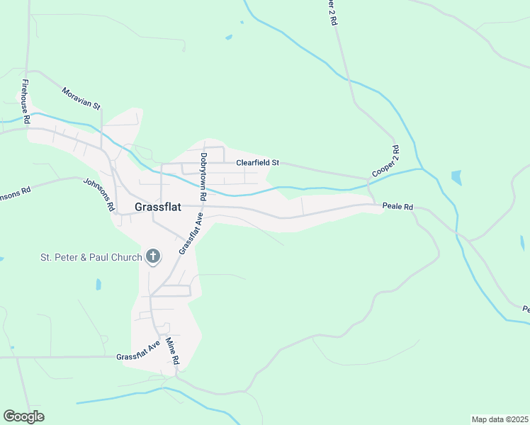 map of restaurants, bars, coffee shops, grocery stores, and more near in Grassflat