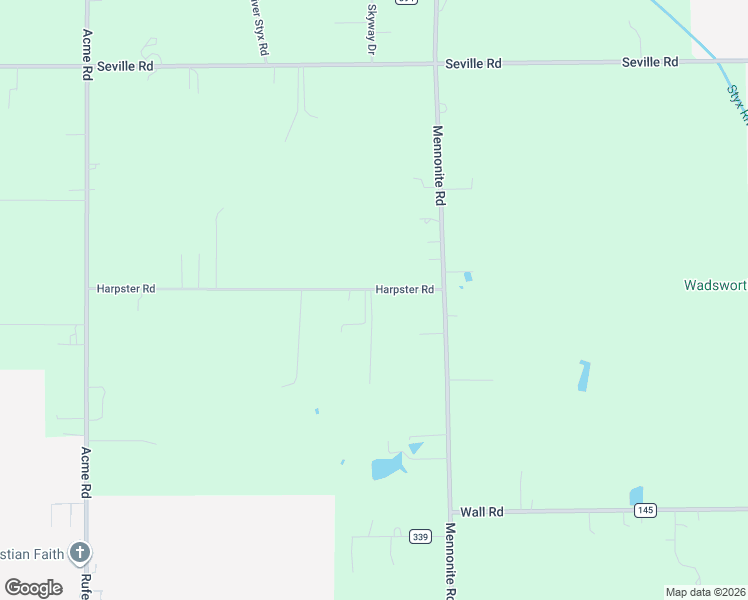 map of restaurants, bars, coffee shops, grocery stores, and more near 2644 Harpster Road in Rittman