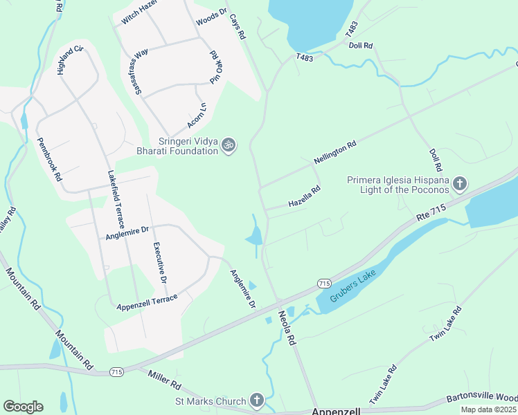map of restaurants, bars, coffee shops, grocery stores, and more near 277 Cays Road in Stroudsburg
