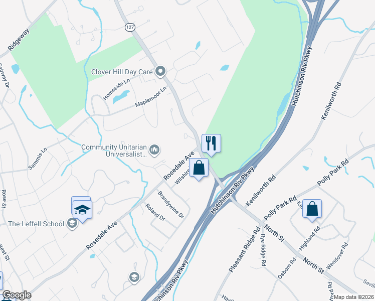 map of restaurants, bars, coffee shops, grocery stores, and more near 488 Rosedale Avenue in White Plains