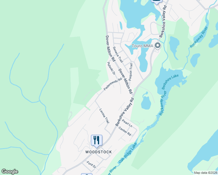 map of restaurants, bars, coffee shops, grocery stores, and more near 13 Paderewski Road in Jefferson