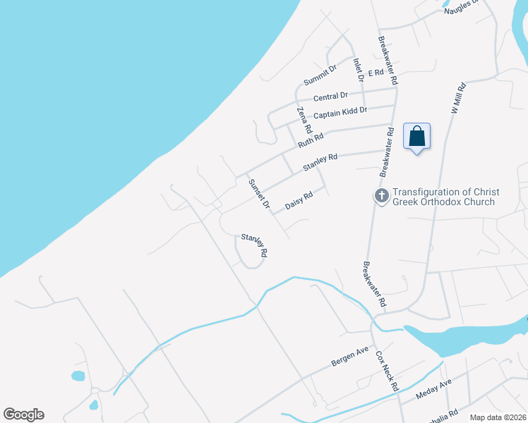 map of restaurants, bars, coffee shops, grocery stores, and more near 700 Sunset Drive in Mattituck