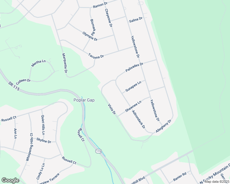 map of restaurants, bars, coffee shops, grocery stores, and more near 2653 Adirondack Drive in Blakeslee