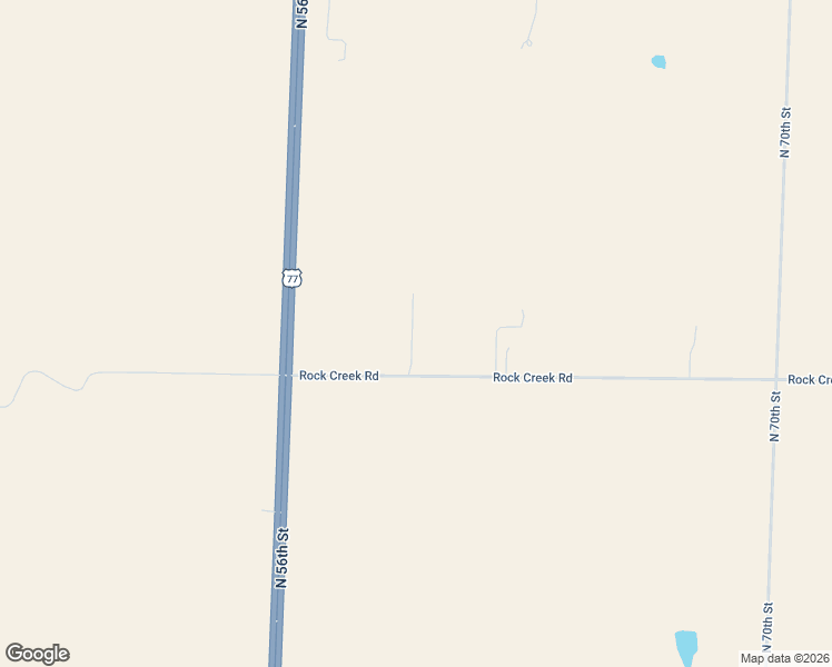 map of restaurants, bars, coffee shops, grocery stores, and more near 6000 Rock Creek Road in Ceresco