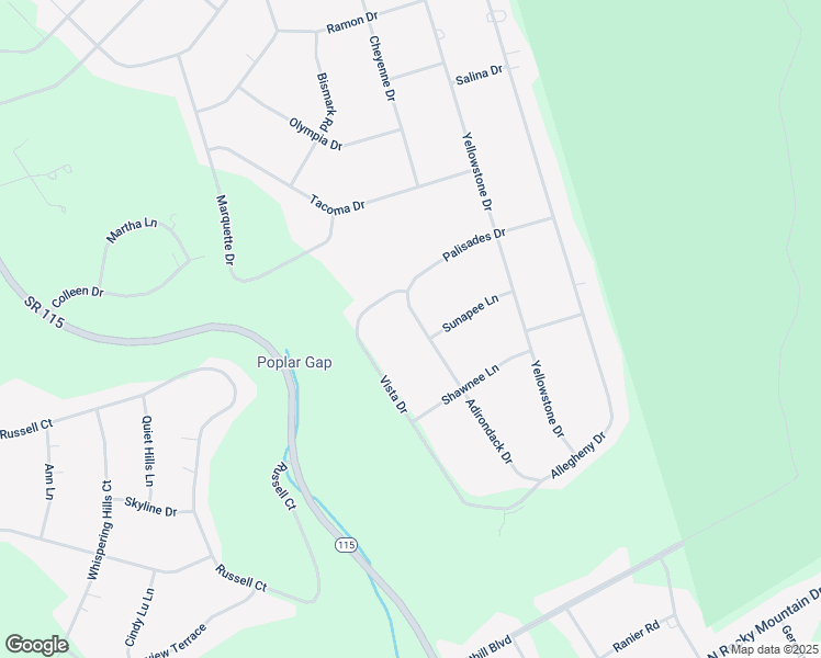 map of restaurants, bars, coffee shops, grocery stores, and more near 2653 Adirondack Drive in Blakeslee