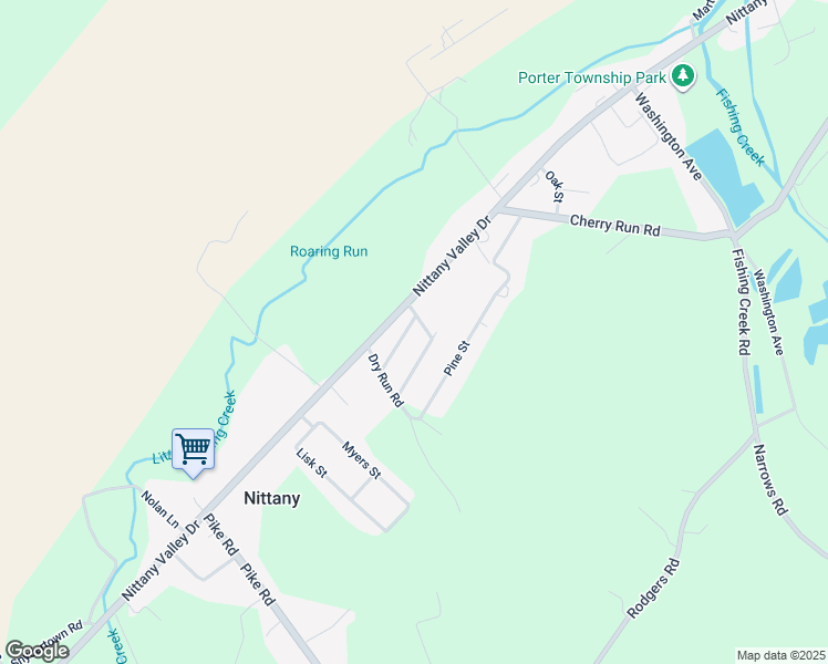 map of restaurants, bars, coffee shops, grocery stores, and more near 100-120 Black Walnut Street in Howard