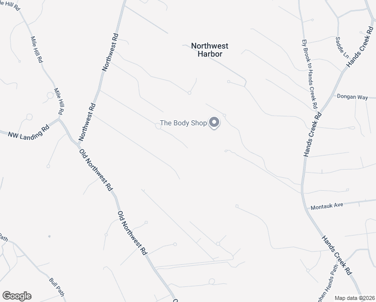 map of restaurants, bars, coffee shops, grocery stores, and more near 16 White Pine Road in East Hampton