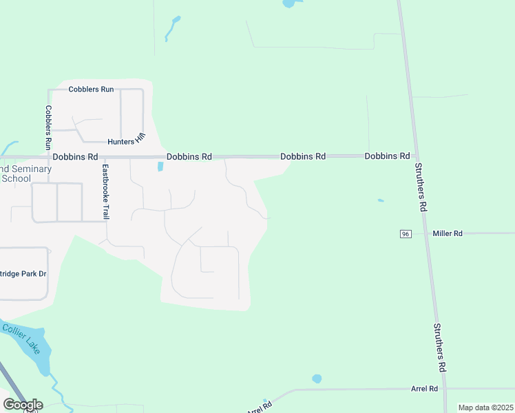 map of restaurants, bars, coffee shops, grocery stores, and more near 4087 Dobbins Road in Youngstown