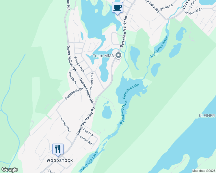 map of restaurants, bars, coffee shops, grocery stores, and more near 5419 Berkshire Valley Road in Jefferson