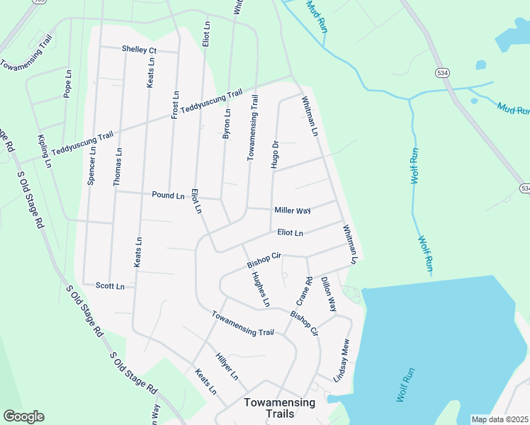 map of restaurants, bars, coffee shops, grocery stores, and more near 1057-1063 Hugo Dr in Albrightsville
