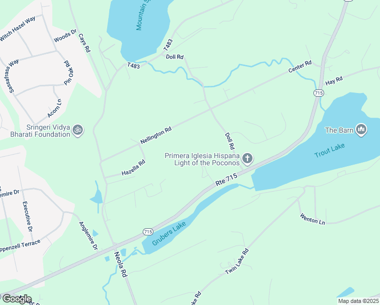 map of restaurants, bars, coffee shops, grocery stores, and more near 111 Black Bear Lane in Stroudsburg