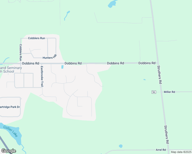 map of restaurants, bars, coffee shops, grocery stores, and more near 4087 Dobbins Road in Youngstown