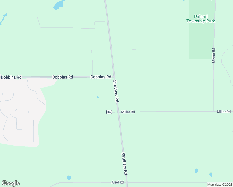 map of restaurants, bars, coffee shops, grocery stores, and more near 7833 Struthers Road in Youngstown