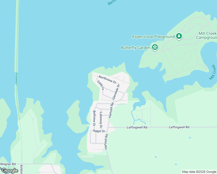 map of restaurants, bars, coffee shops, grocery stores, and more near 588 Eddy Lane in North Benton