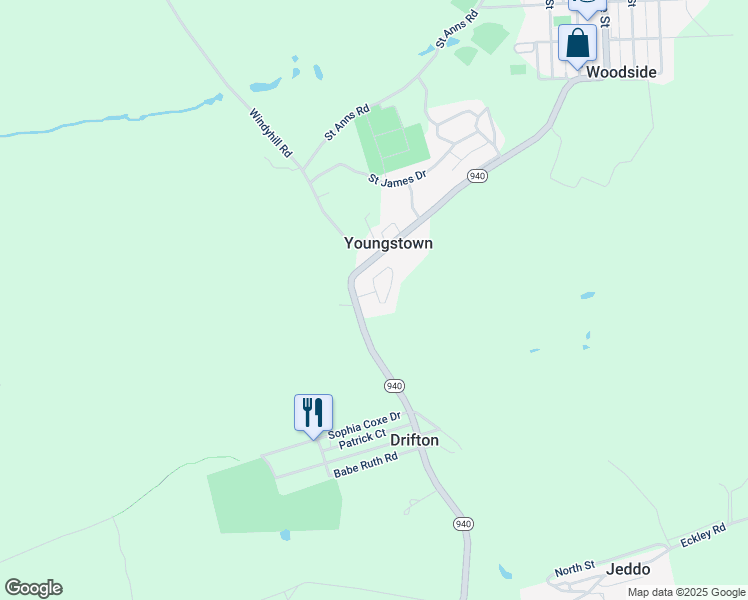 map of restaurants, bars, coffee shops, grocery stores, and more near 2 Smith Drive in Hunlock Creek