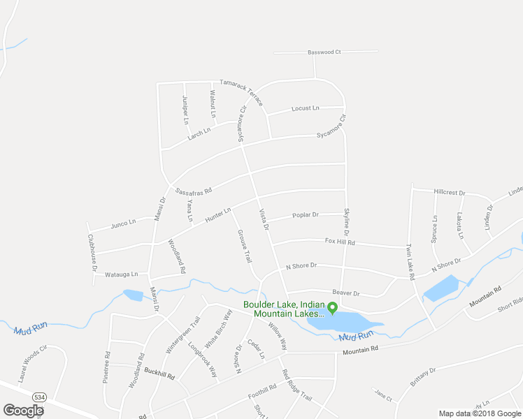 map of restaurants, bars, coffee shops, grocery stores, and more near 221 Vista Drive in Albrightsville