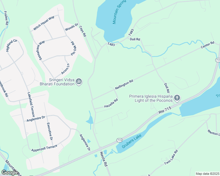 map of restaurants, bars, coffee shops, grocery stores, and more near 141 Center Road in Stroudsburg