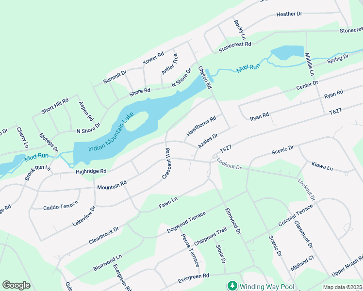 map of restaurants, bars, coffee shops, grocery stores, and more near 1142 Mountain Road in Albrightsville