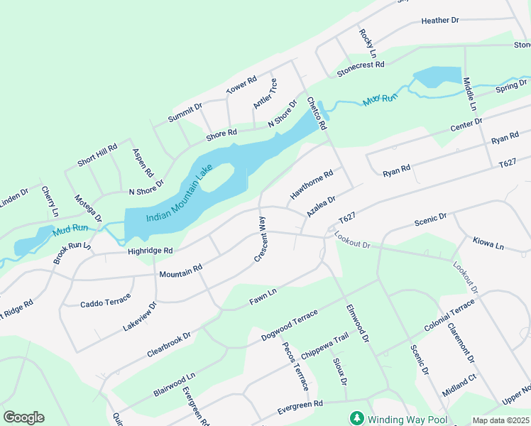 map of restaurants, bars, coffee shops, grocery stores, and more near 208 Crescent Way in Albrightsville