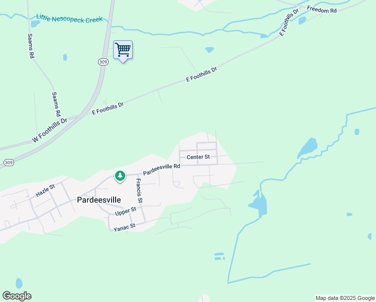 map of restaurants, bars, coffee shops, grocery stores, and more near Washington Street in Luzerne County