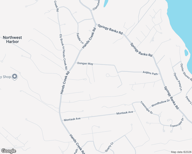 map of restaurants, bars, coffee shops, grocery stores, and more near 12 Dongan Way in East Hampton