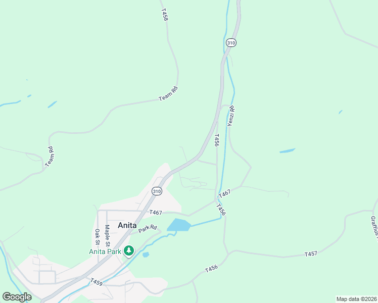 map of restaurants, bars, coffee shops, grocery stores, and more near Pigeon Drive in Anita