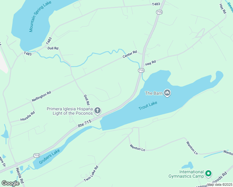 map of restaurants, bars, coffee shops, grocery stores, and more near 159 Stoney Ledge Drive in Stroudsburg
