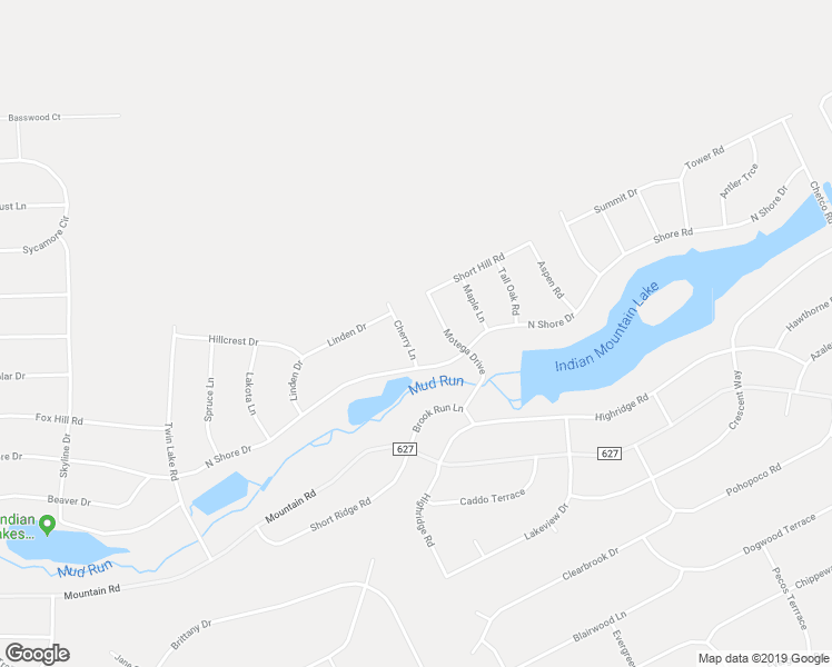 map of restaurants, bars, coffee shops, grocery stores, and more near 212 Cherry Lane in Albrightsville