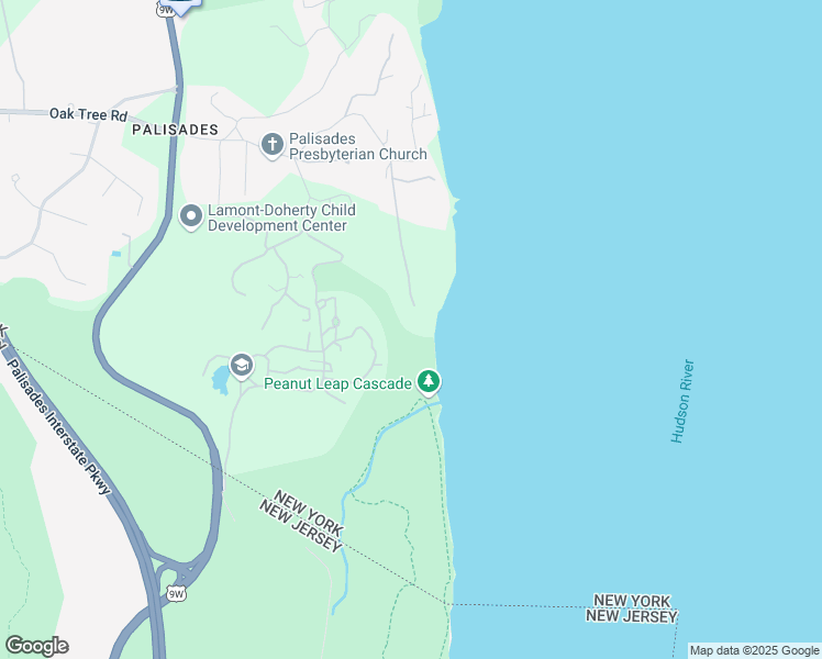 map of restaurants, bars, coffee shops, grocery stores, and more near 40 Lawrence Lane in Palisades