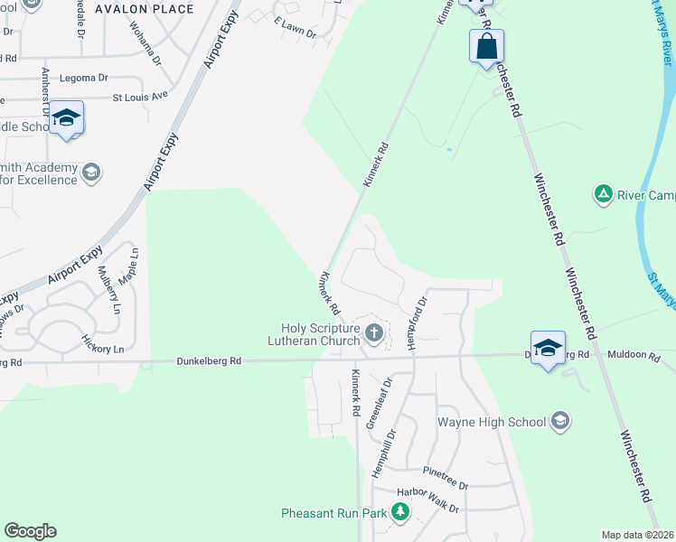 map of restaurants, bars, coffee shops, grocery stores, and more near 8626 Edinburough Lane in Fort Wayne