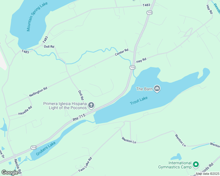 map of restaurants, bars, coffee shops, grocery stores, and more near 159 Stoney Ledge Drive in Stroudsburg