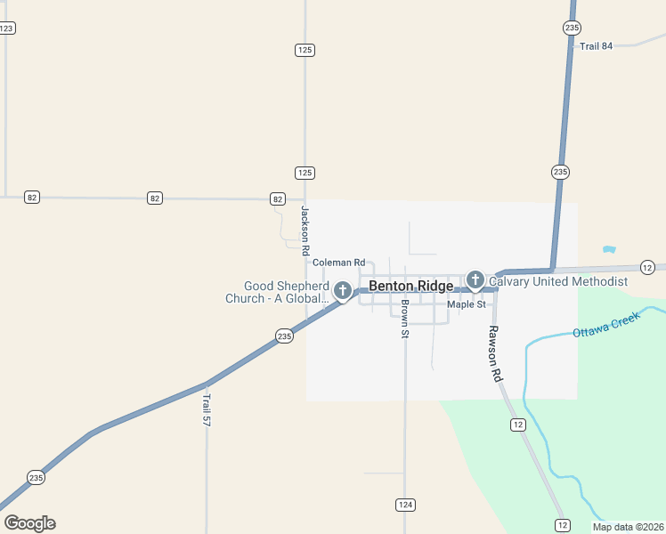 map of restaurants, bars, coffee shops, grocery stores, and more near 105 Coleman Road in Benton Ridge