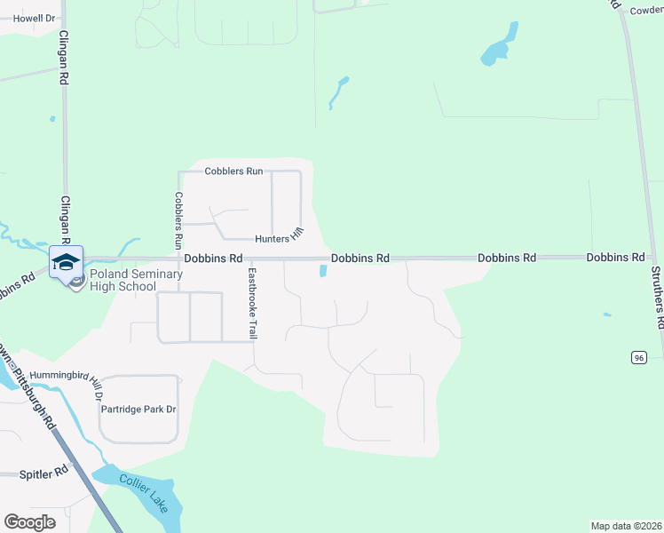 map of restaurants, bars, coffee shops, grocery stores, and more near 3905 Dobbins Road in Youngstown