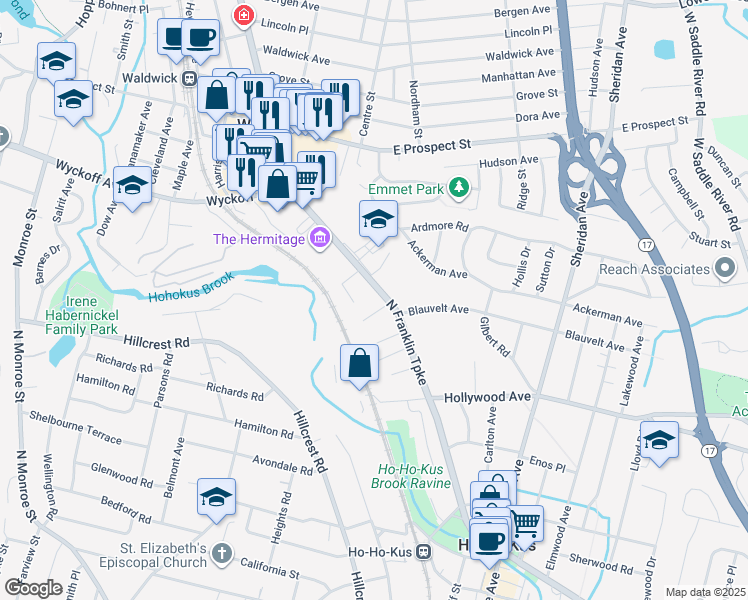 261 Franklin Turnpike, HoHoKus NJ Walk Score