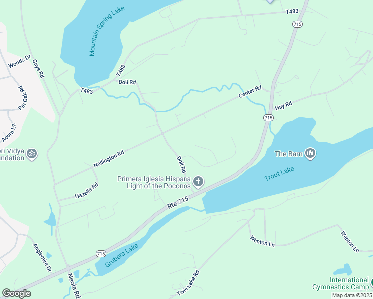 map of restaurants, bars, coffee shops, grocery stores, and more near 1531 Eagle View Court in Stroudsburg