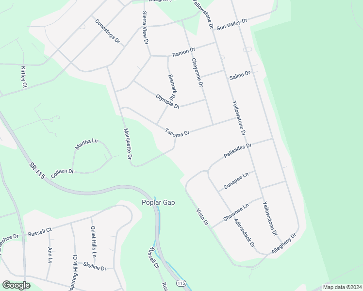 map of restaurants, bars, coffee shops, grocery stores, and more near 2637 Marquette Drive in Blakeslee