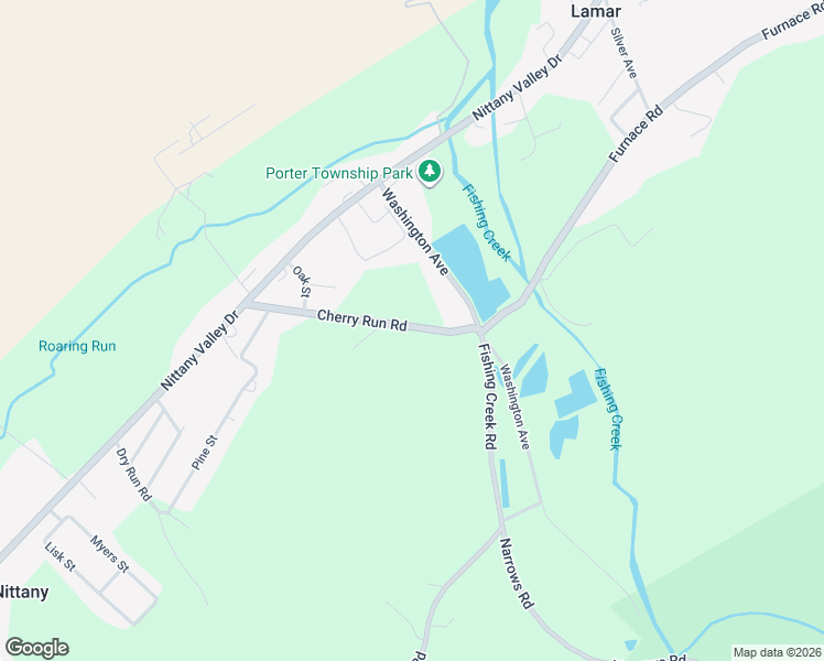 map of restaurants, bars, coffee shops, grocery stores, and more near 170 Cherry Run Road in Howard