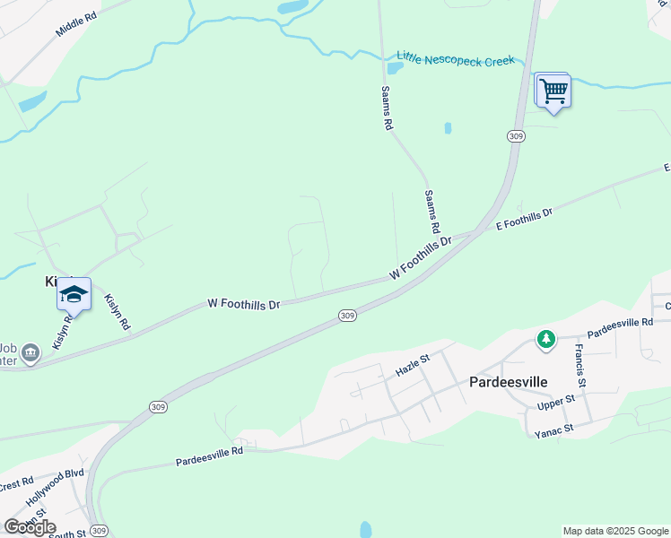 map of restaurants, bars, coffee shops, grocery stores, and more near 13 Makara Drive in Drums