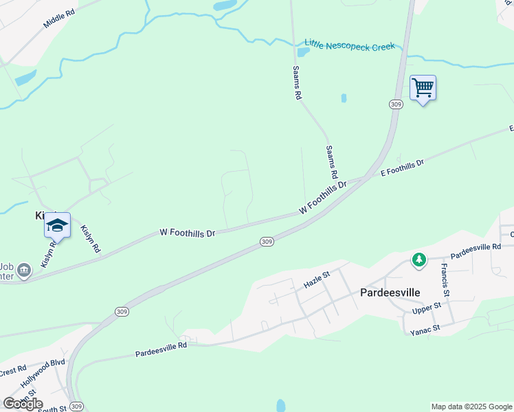 map of restaurants, bars, coffee shops, grocery stores, and more near 13 Makara Drive in Drums