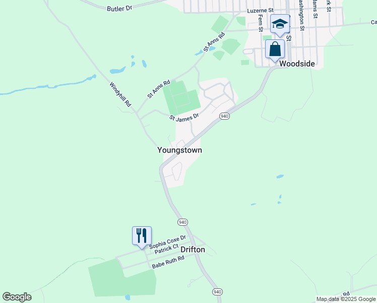 map of restaurants, bars, coffee shops, grocery stores, and more near 2 Smith Drive in Hunlock Creek