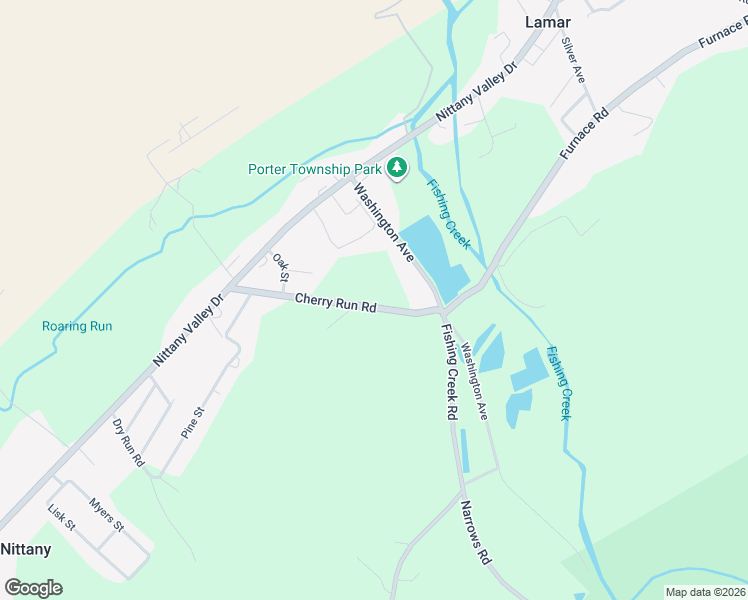 map of restaurants, bars, coffee shops, grocery stores, and more near 170 Cherry Run Road in Howard
