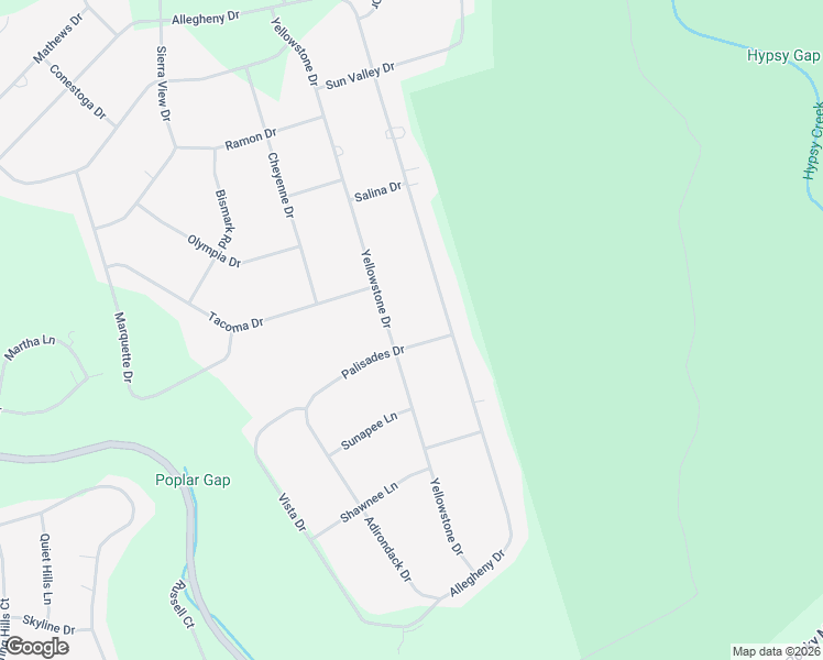 map of restaurants, bars, coffee shops, grocery stores, and more near 2535 Allegheny Dr in Blakeslee