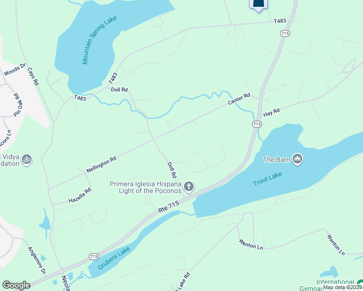 map of restaurants, bars, coffee shops, grocery stores, and more near 1530 Eagle View Court in Stroudsburg
