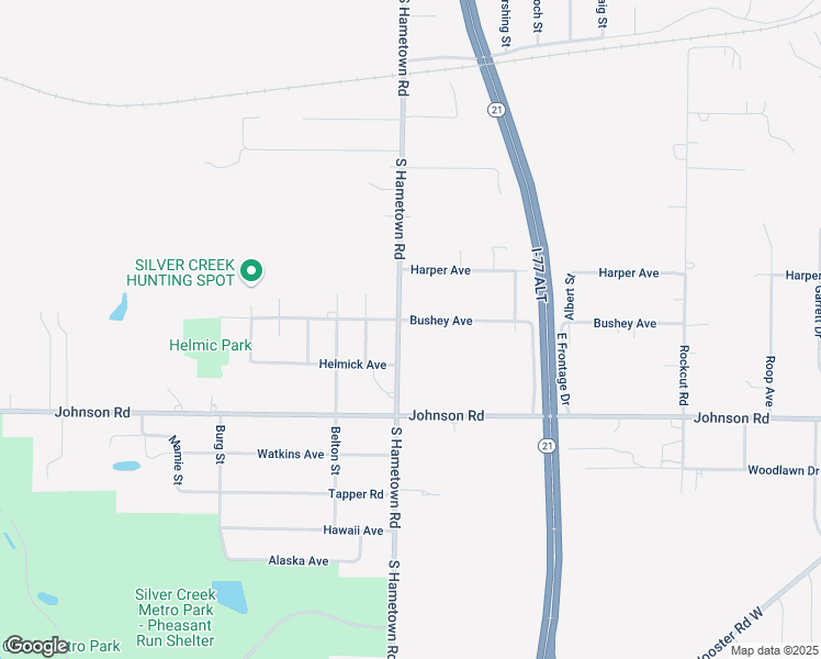 map of restaurants, bars, coffee shops, grocery stores, and more near 4699 South Hametown Road in Norton