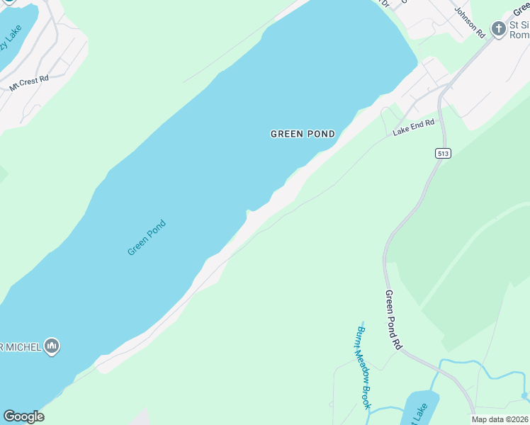 map of restaurants, bars, coffee shops, grocery stores, and more near 45 Lake End Road in Morris County